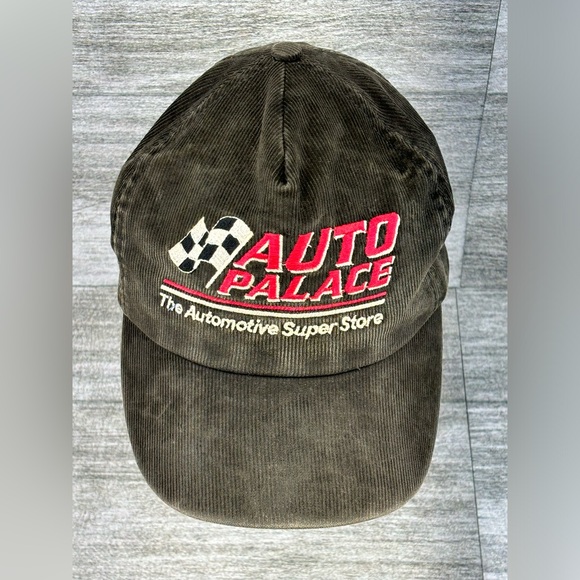 VTG Auto Palace Corduroy Ocean Specialties USA Snapback Trucker Hat Black OSFA - Picture 4 of 13